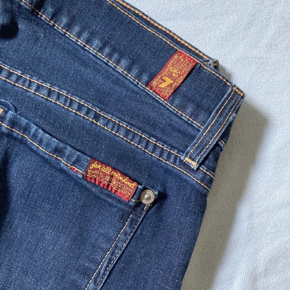 7 For All Mankind The Skinny Size 26 Blue Jeans